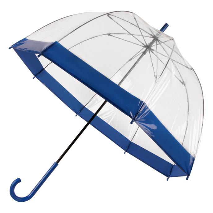 totes® Clear PVC Dome Umbrella Blue  Extra Image 2
